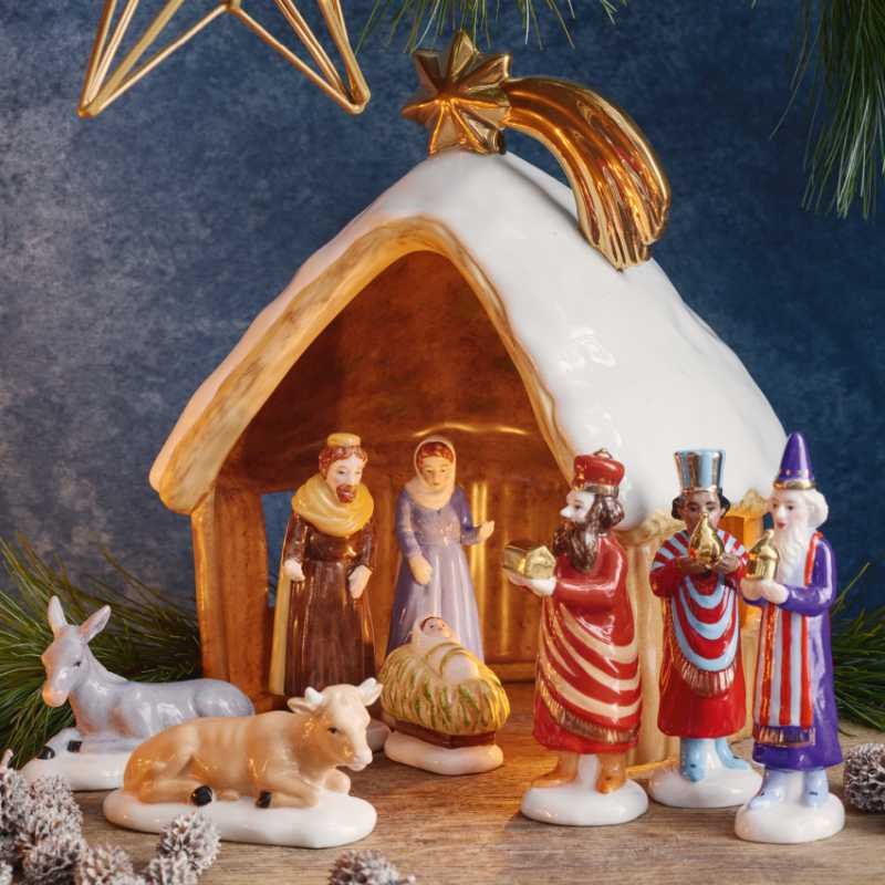 Hutschenreuther Weihnachtskrippe Mit Krippenfiguren Online Kaufen