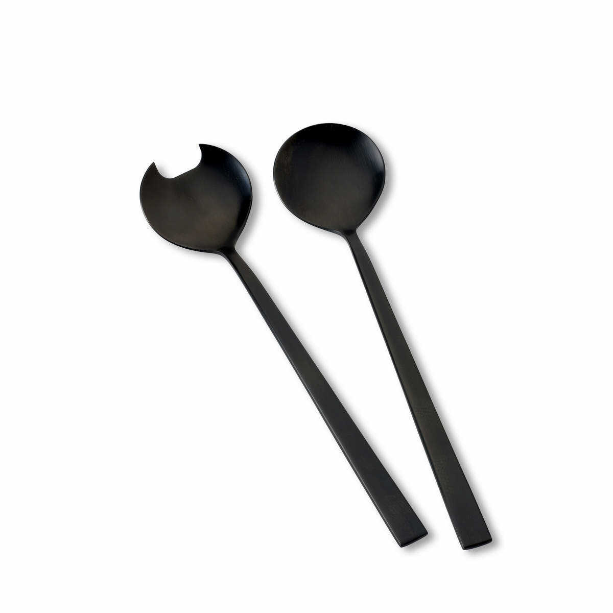 Bitz Besteck Edelstahl PVD Black Salatbesteck-Set 2-tlg. 23 cm Besteck Edelstahl PVD Black 130141