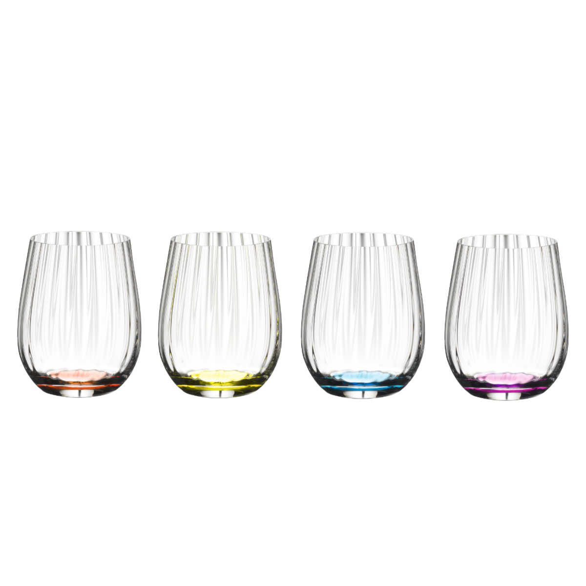 Riedel Tumbler Kollektion Happy O Optik Glas Set 4-tlg. 0,34 L Tumbler Kollektion 5515/44