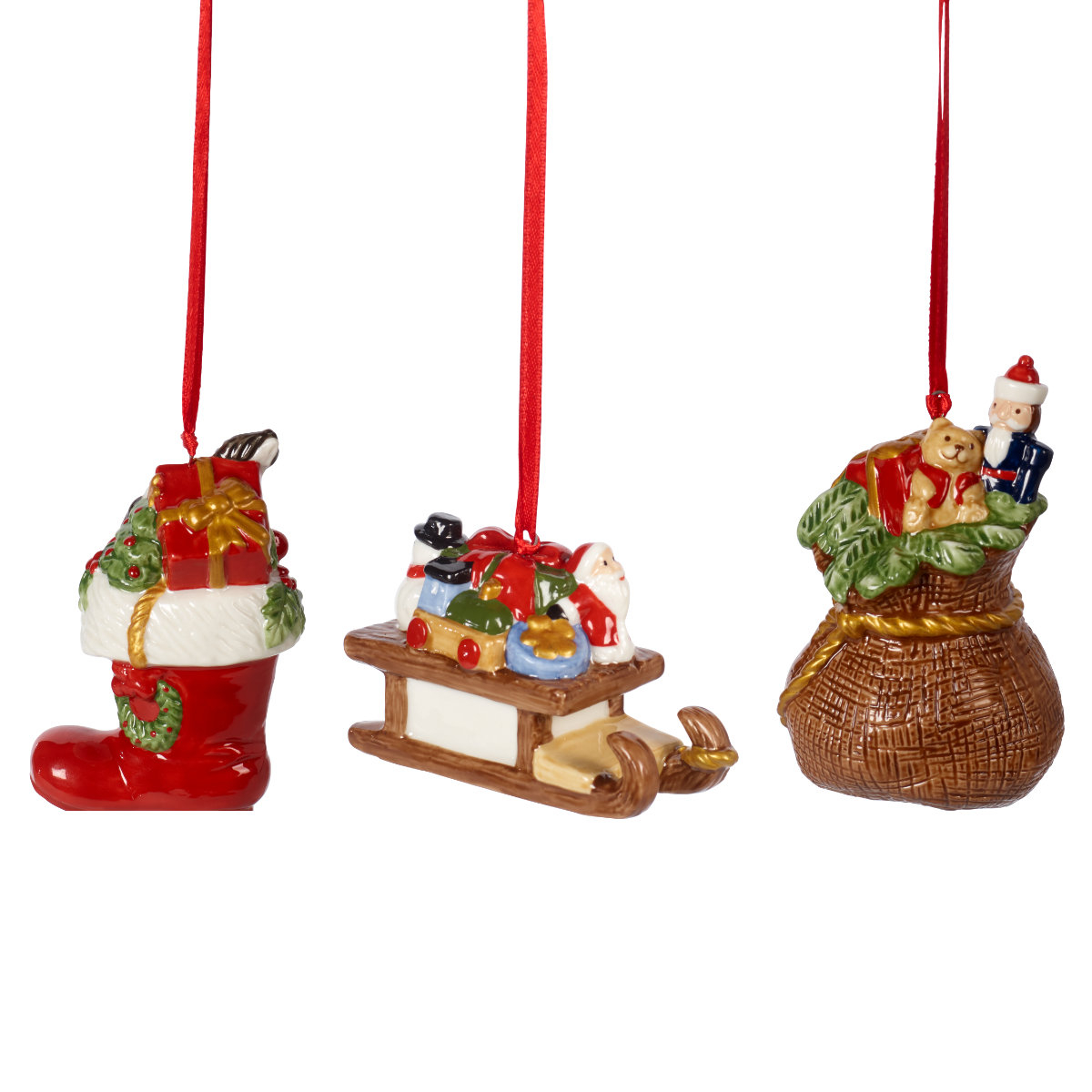 Villeroy & Boch Nostalgic Ornaments Ornamente Geschenke - Hänger 6,3 cm Set 3-tlg. Nostalgic Ornaments 1483316685