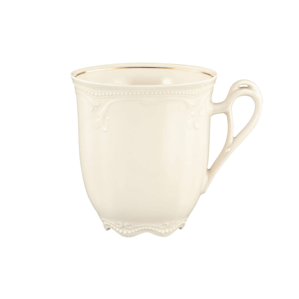 Seltmann Weiden Rubin Cream Goldrand Becher mit Henkel 0,33 L Rubin Cream Goldrand 001.760628