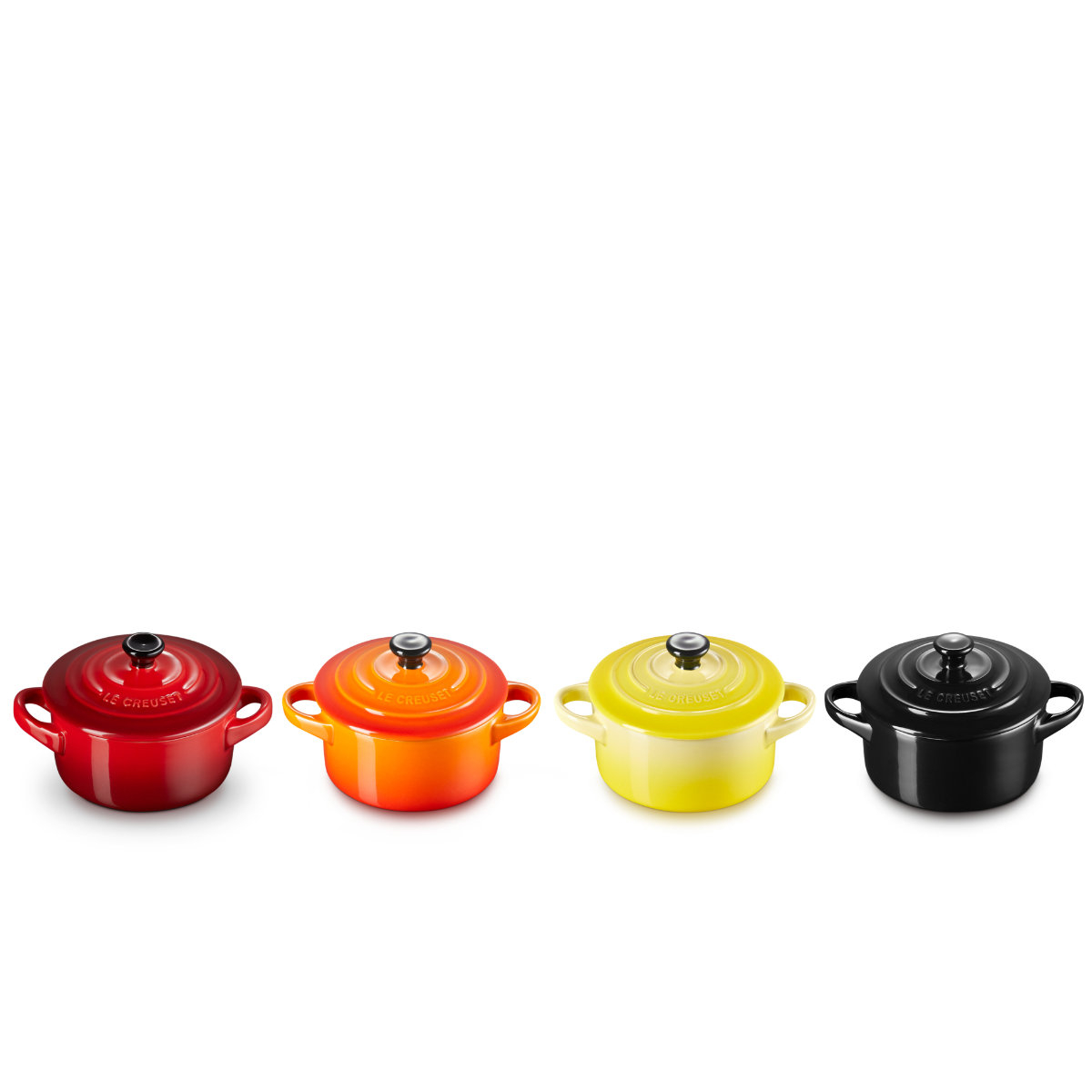 Le Creuset Poterie Kochen & Backen Mini-Cocotte Feuer und Flame Set 4-tlg. Poterie Kochen & Backen 79212105129100