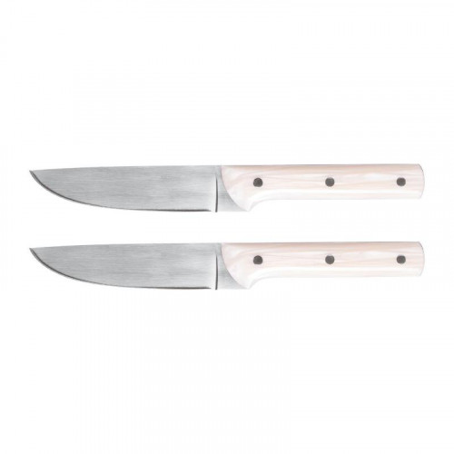 Sambonet Sirloin - Elfenbein-Effekt Steak Knife Set,Smooth Blade 2 Pcs