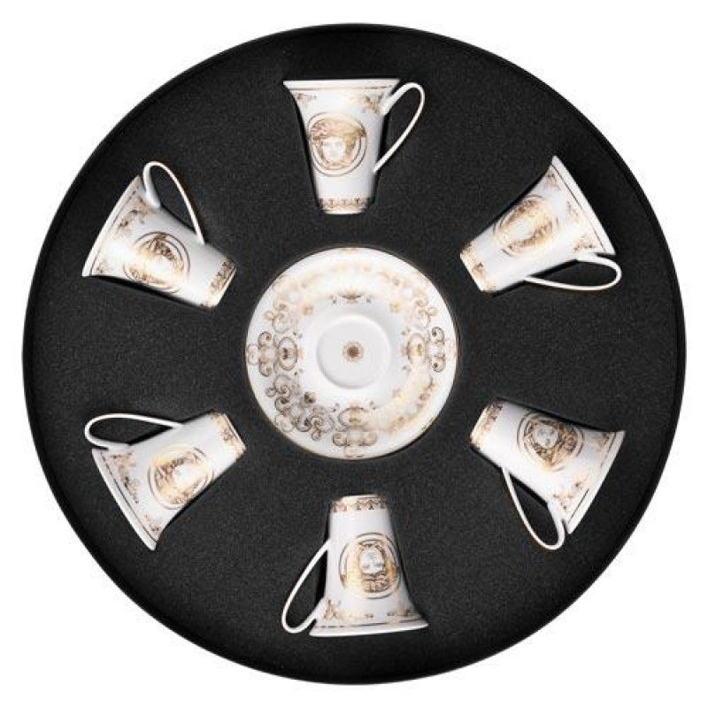 6 PC Gold Versace Inspired Turkish Design Glass Cups – R & B Import
