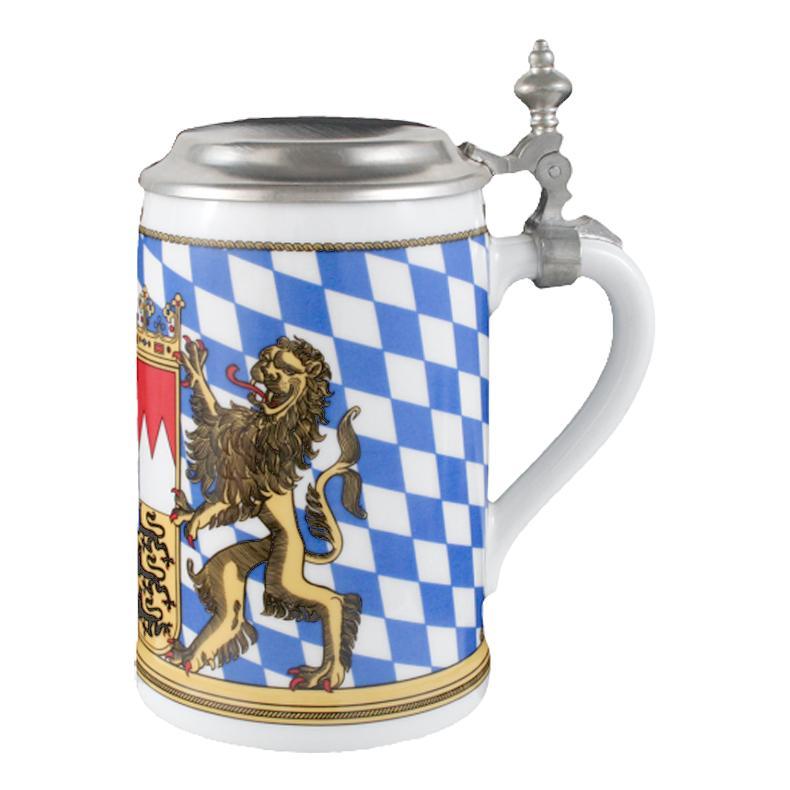 Seltmann Weiden Compact Bayern Bierkrug mit Deckel 0,75 L Compact Bayern 001.617239