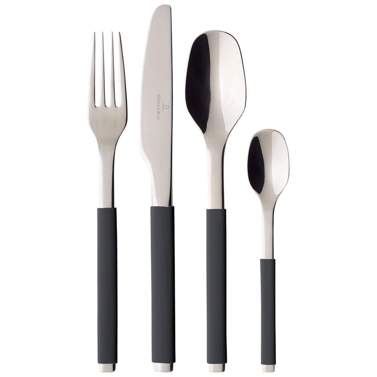 Villeroy & Boch S+ Cosy Grey Tafelbesteck Set 24-tlg. S+ Cosy Grey 1264349033