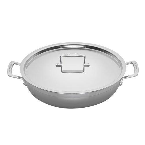 Le Creuset '3-PLY Edelstahl Kochgeschirr' Profipfanne mit Deckel 30 cm / 4,8 L 3-PLY Edelstahl Kochgeschirr 96202830001000