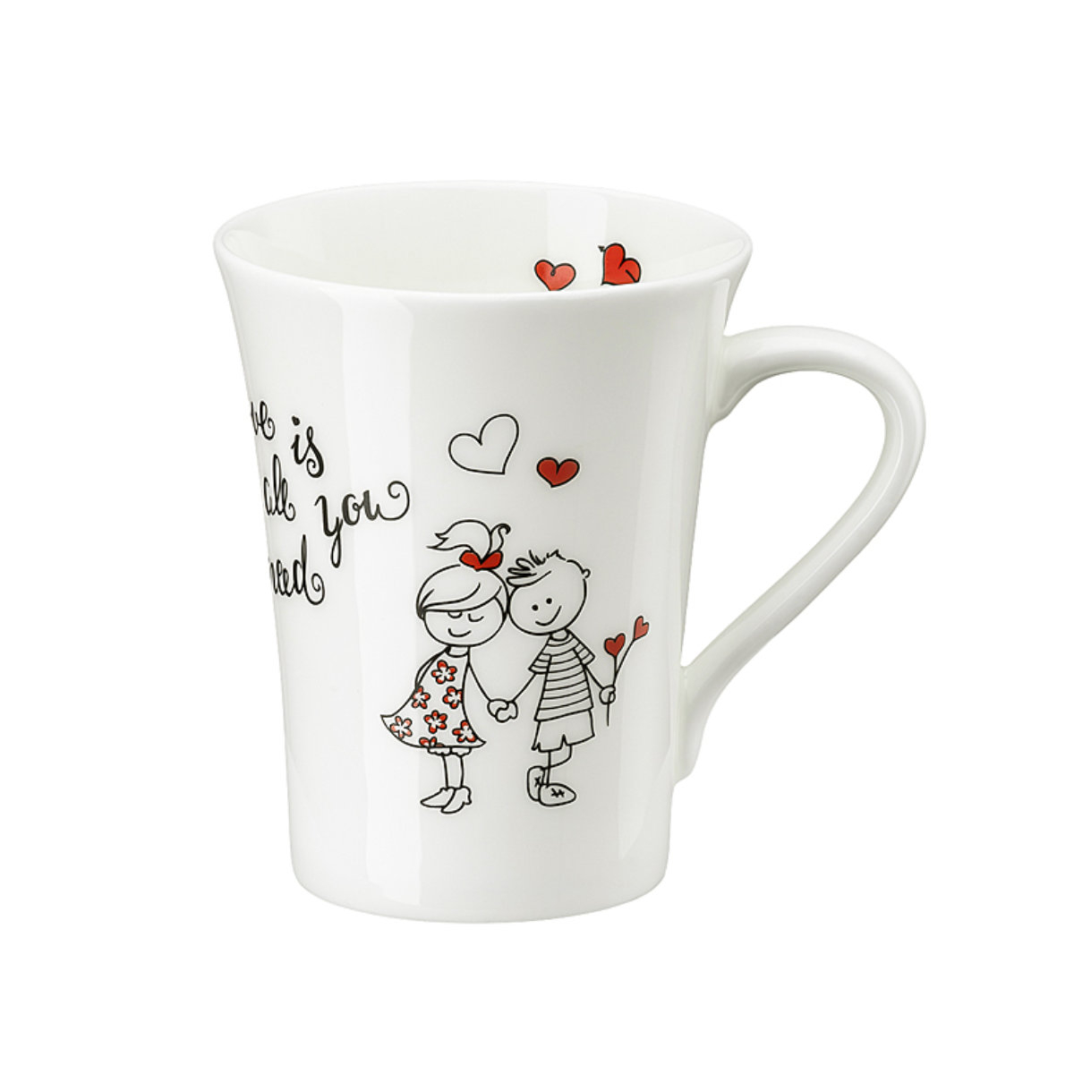 Hutschenreuther My Mug Collection - Love is all you need Becher mit Henkel 0,40 L My Mug Collection 02048-727409-15505